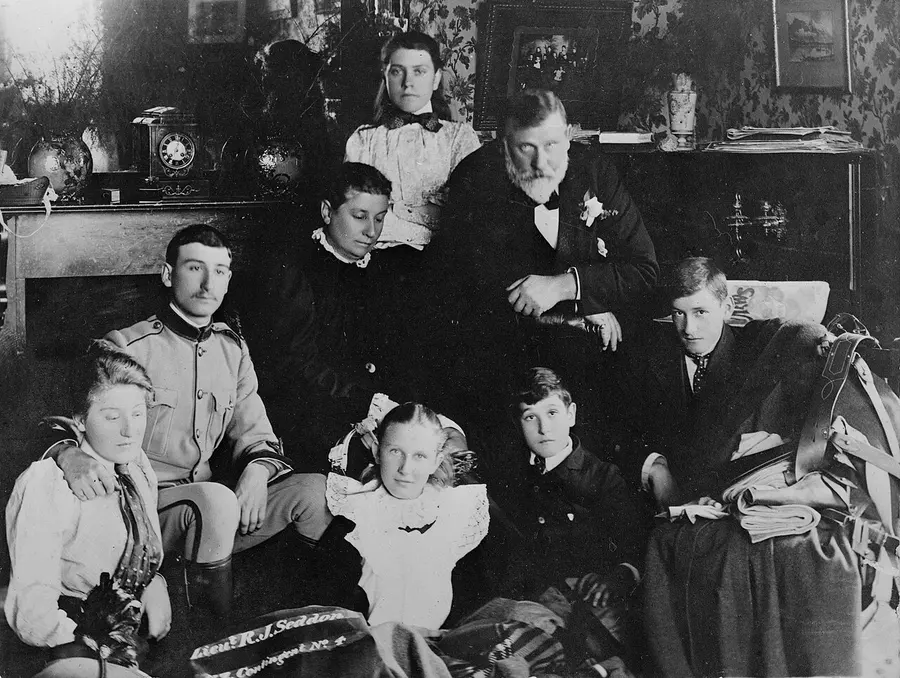Premier Richard Seddon with his family in 1899.